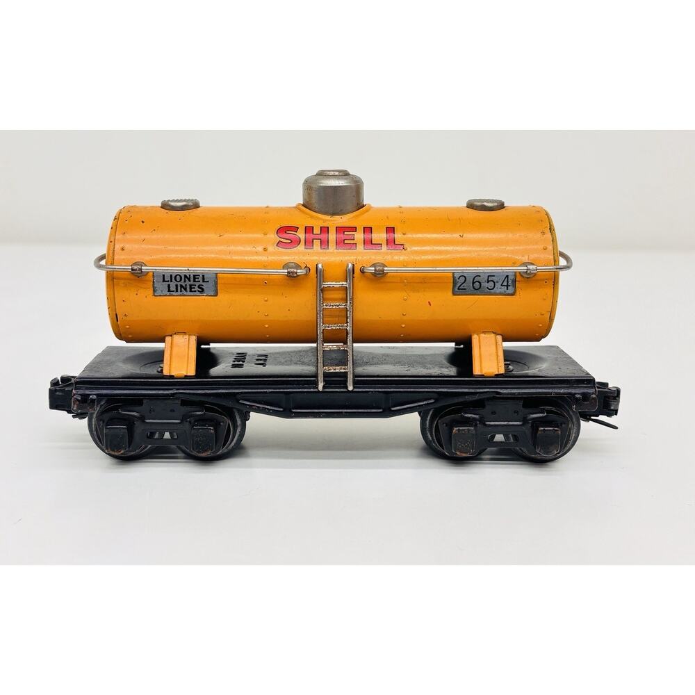 Lionel Prewar O Shell Tank Car Orange 2654